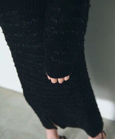 GRACE CONTINENTAL ラメツイードニットカーディガン