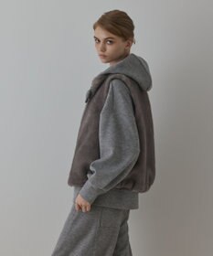 GRACE CONTINENTAL フェイクミンクベスト