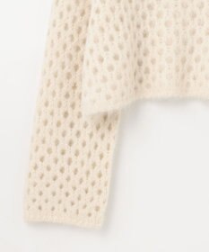 GRACE CONTINENTAL アルパカメッシュニットトップ