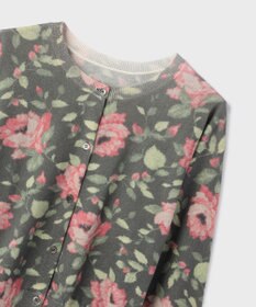 GRACE CONTINENTAL ローズプリントニットカーディガン