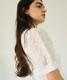 GRACE CONTINENTAL シアーハーフニットトップ