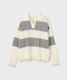 GRACE CONTINENTAL アランポロニットトップ