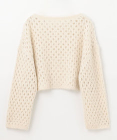 GRACE CONTINENTAL アルパカメッシュニットトップ