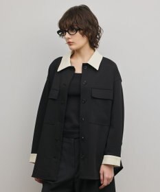 GRACE CONTINENTAL レザーカットシャツ