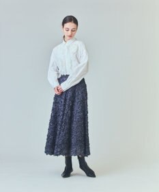 GRACE CONTINENTAL コサージュドレスシャツ