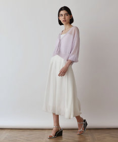 GRACE CONTINENTAL シアージョーゼットカーディガン