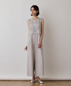 GRACE CONTINENTAL レースコンビサロペット グレー