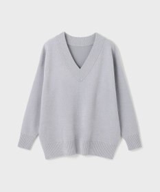 GRACE CONTINENTAL ラメVネックニットトップ