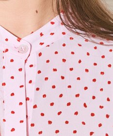 GRACE CONTINENTAL ドットジャガードボウタイブラウス