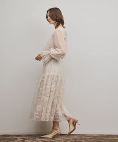 GRACE CONTINENTAL 刺繍チュールスカート