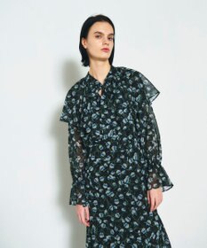 GRACE CONTINENTAL スモールフラワーケープトップ