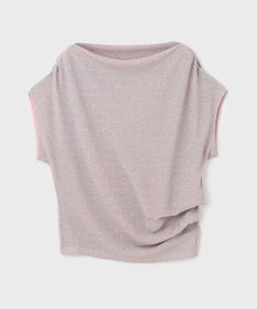 GRACE CONTINENTAL ラメドレープカットトップ