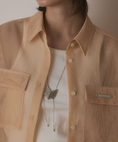 GRACE CONTINENTAL メッシュオーバーシャツ