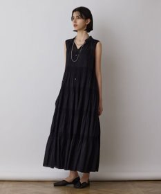 GRACE CONTINENTAL ティアードマキシカフタンワンピース
