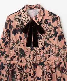 GRACE CONTINENTAL ローズオーナメントプリントワンピース