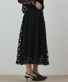 GRACE CONTINENTAL ドットチュールスカート
