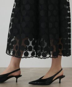 GRACE CONTINENTAL ドットチュールスカート