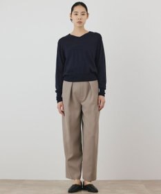 GRACE CONTINENTAL バイカラーウールニットトップ