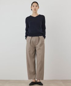 GRACE CONTINENTAL バイカラーウールニットトップ