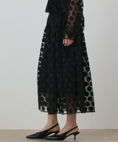 GRACE CONTINENTAL ドットチュールスカート