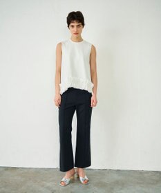 GRACE CONTINENTAL ヘムフリルカットトップ