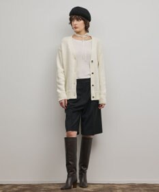 GRACE CONTINENTAL バイカラーリブニットトップ