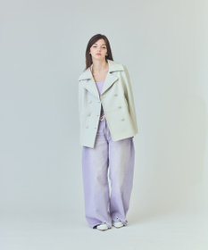 GRACE CONTINENTAL ラムレザーPコート