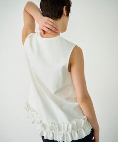 GRACE CONTINENTAL ヘムフリルカットトップ