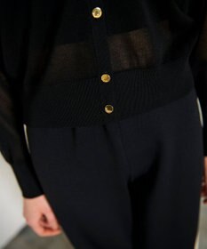 GRACE CONTINENTAL ラインVネックニットカーディガン