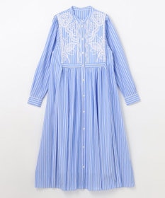 GRACE CONTINENTAL 刺繍シャツワンピース