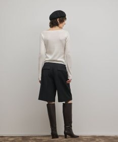 GRACE CONTINENTAL バイカラーリブニットトップ