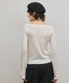 GRACE CONTINENTAL バイカラーリブニットトップ