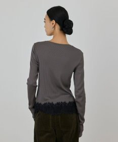 GRACE CONTINENTAL レースヘムカットトップ