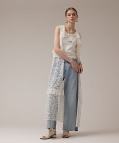 GRACE CONTINENTAL フリルカラーレースワンピース