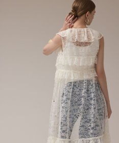 GRACE CONTINENTAL フリルカラーレースワンピース