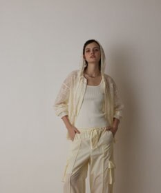 GRACE CONTINENTAL キカレースフード付トップ