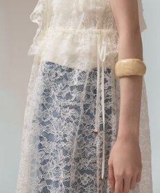 GRACE CONTINENTAL フリルカラーレースワンピース