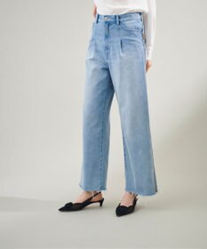 GRACE CONTINENTAL サイドジップデニムパンツ