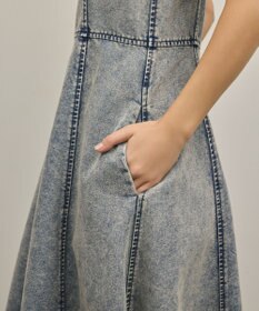 GRACE CONTINENTAL ハンカチーフヘムデニムワンピース