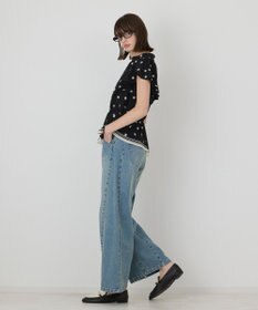 GRACE CONTINENTAL ドットフリルブラウス