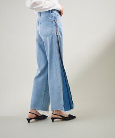 GRACE CONTINENTAL サイドジップデニムパンツ
