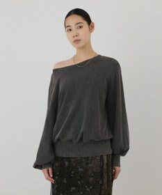 GRACE CONTINENTAL ウォッシュド裏毛トップ