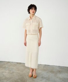 GRACE CONTINENTAL ラッセルメッシュスカート