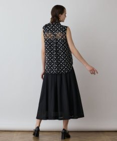 GRACE CONTINENTAL ドットオパールボウタイノースリーブ