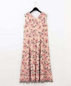 GRACE CONTINENTAL グレースコンチネンタル 刺繍タイトドレス