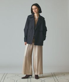 GRACE CONTINENTAL ケープショートトレンチコート ブラック