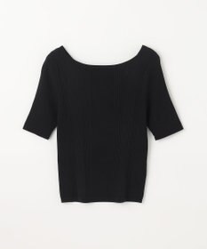 GRACE CONTINENTAL リブカシュクールニットトップ