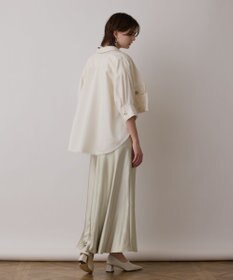 GRACE CONTINENTAL サテンストレッチイージースカート