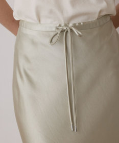 GRACE CONTINENTAL サテンストレッチイージースカート