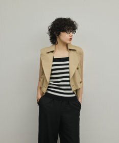 GRACE CONTINENTAL ペプラムトレンチベスト